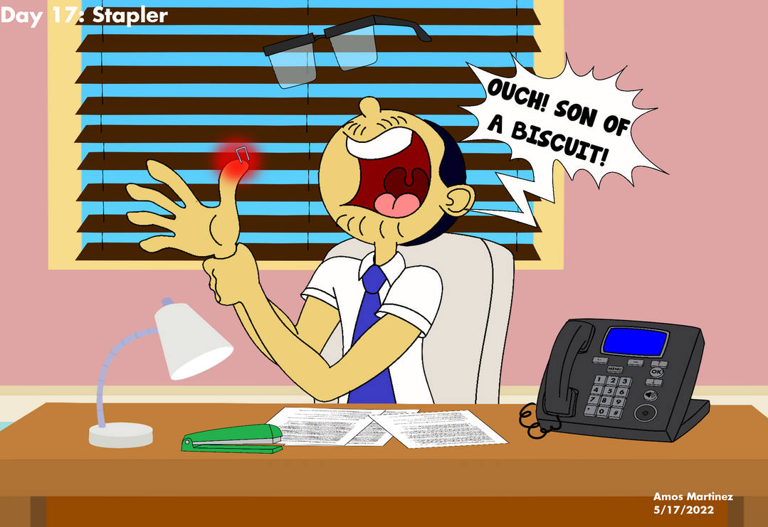 Day 17: Stapler by ArtisticAmos on DeviantArt