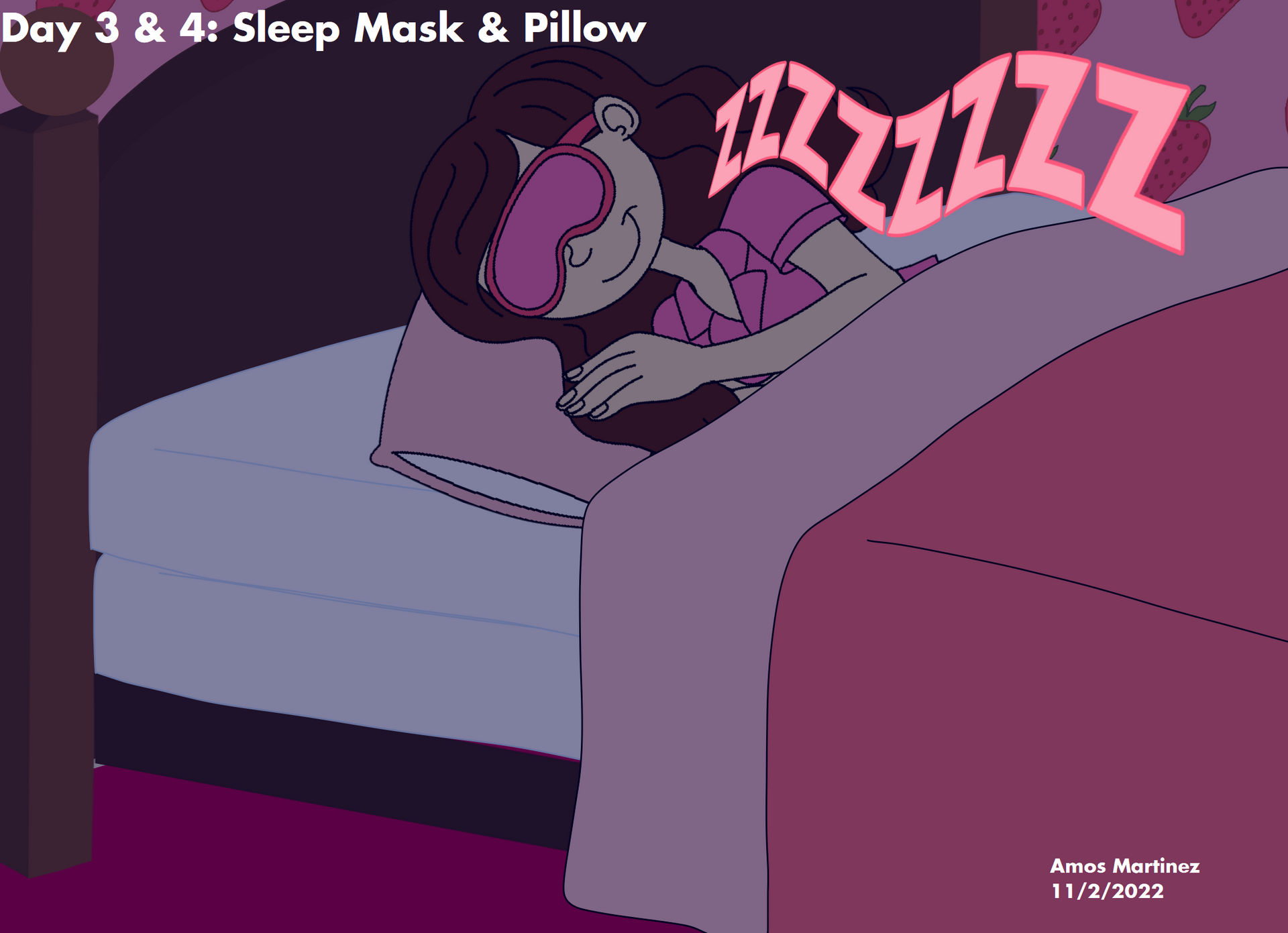 Deviantart Sleep Day 3 and 4: Sleep Mask and Pillow by ArtisticAmos on DeviantArt
