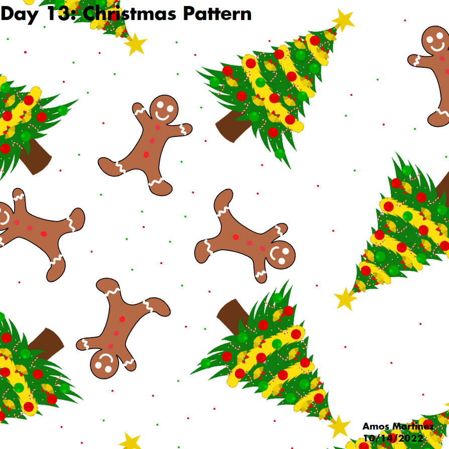 Christmas Rash Pattern Day 13: Christmas Pattern by ArtisticAmos on DeviantArt