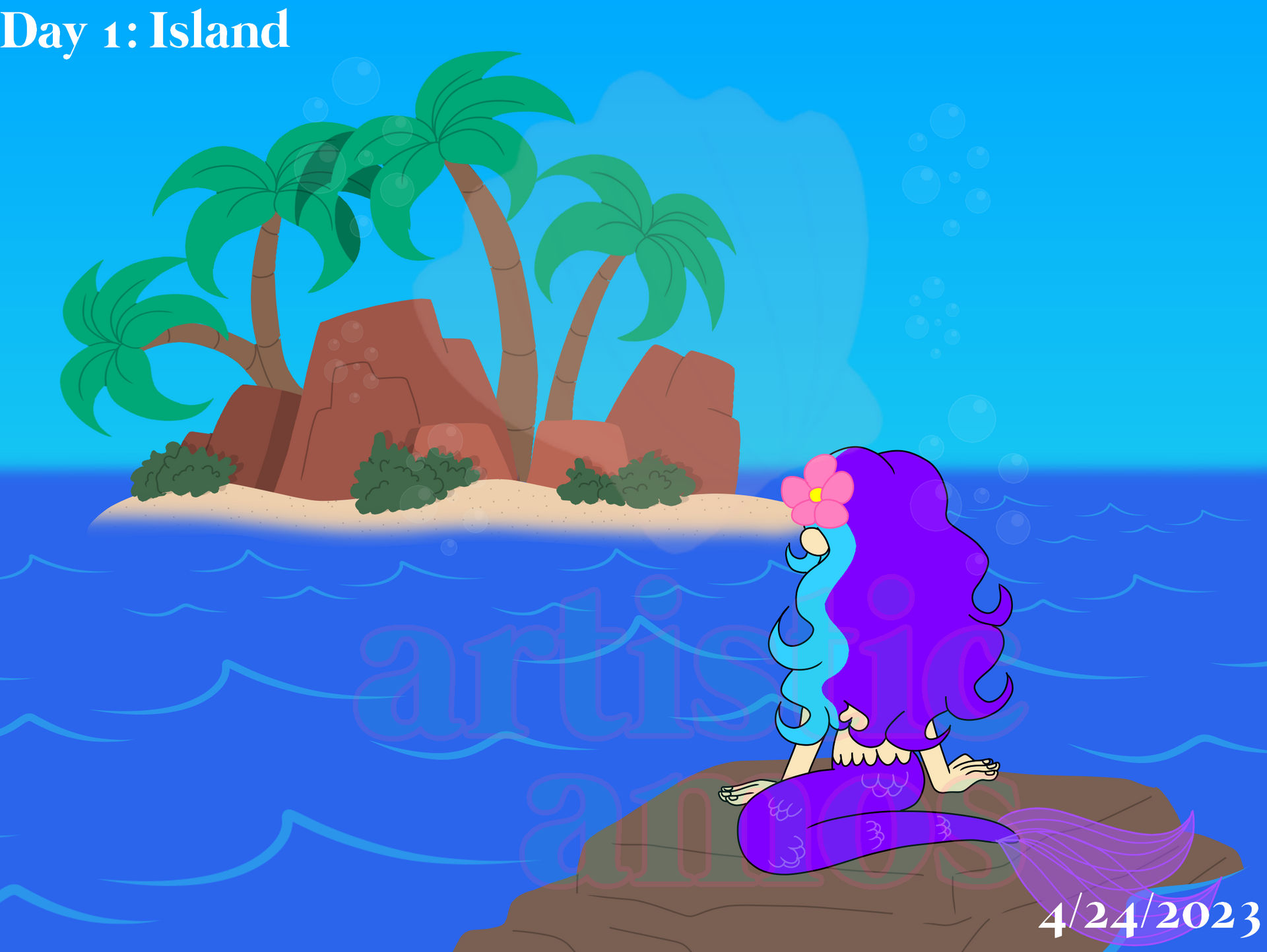 Deviantart Island Day 1: Island by ArtisticAmos on DeviantArt