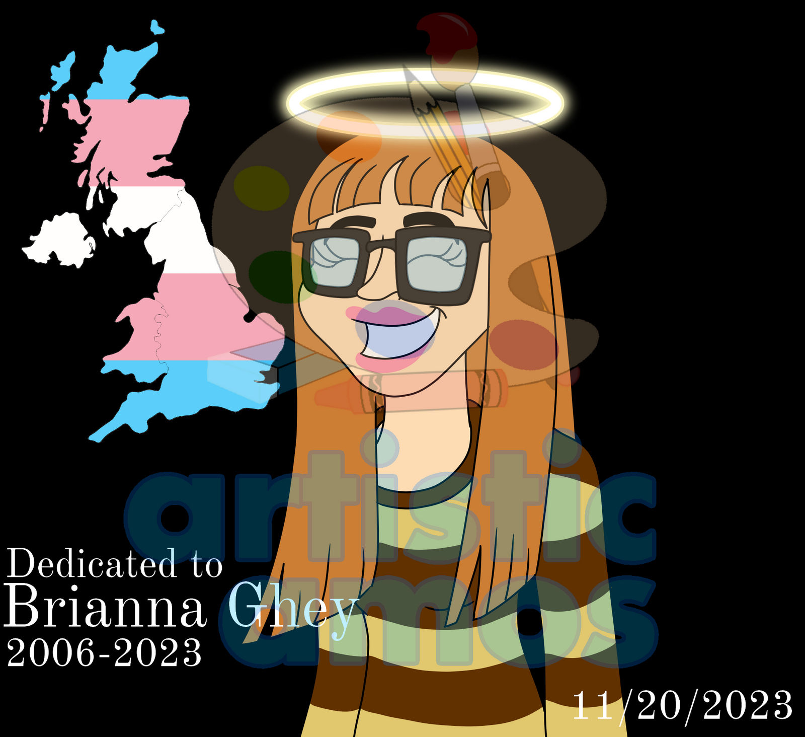 Dedicated to Brianna Ghey by ArtisticAmos on DeviantArt