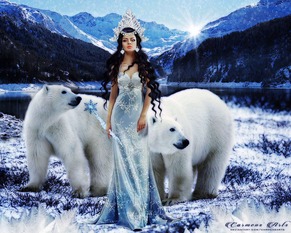 The Queen of Ice by CarmensArts on DeviantArt