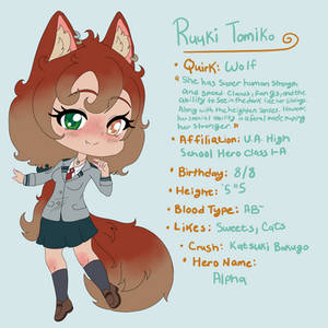 MHA OC - Ruuki Tomiko