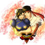 Ryu and Chun-li - Hug