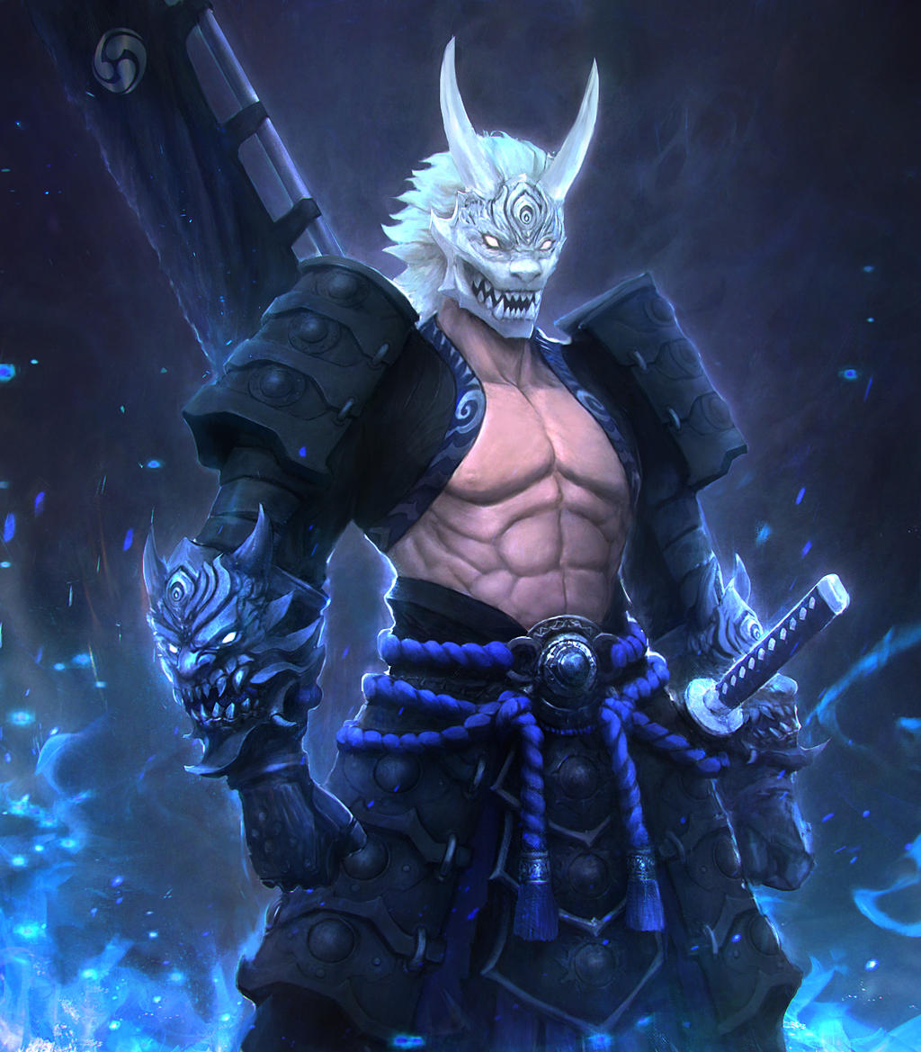 Oni Samurai by MarseilleCraft on DeviantArt