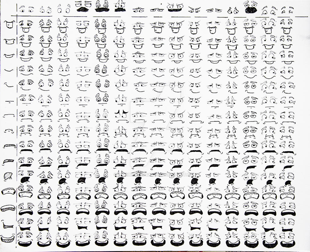 Graph One Face Face chart- animation study by MorbidDinosaur on DeviantArt