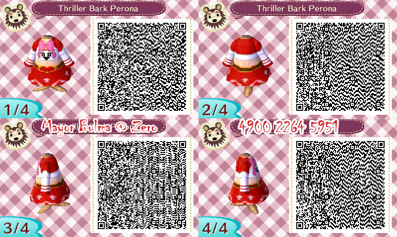 Perona QR code for Animal Crossing: New leaf