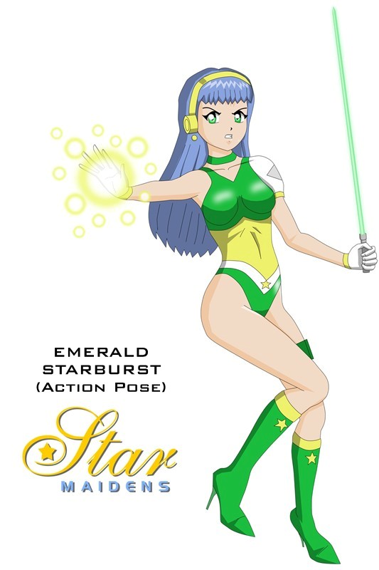 Emerald Starburst action pose