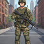 US National Guard Trooper