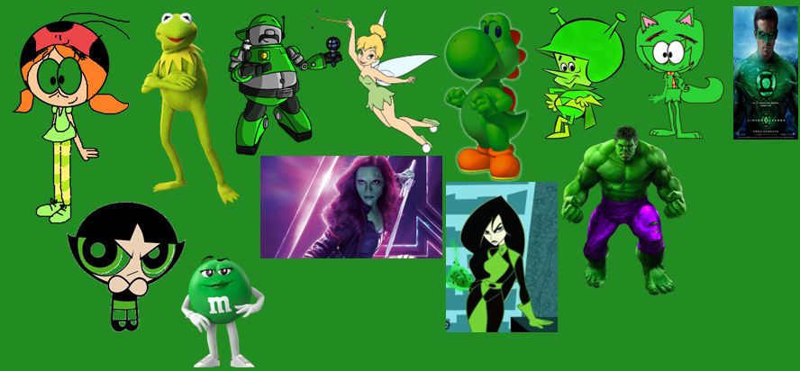 Characters Of Color Green by doradanita24 on DeviantArt
