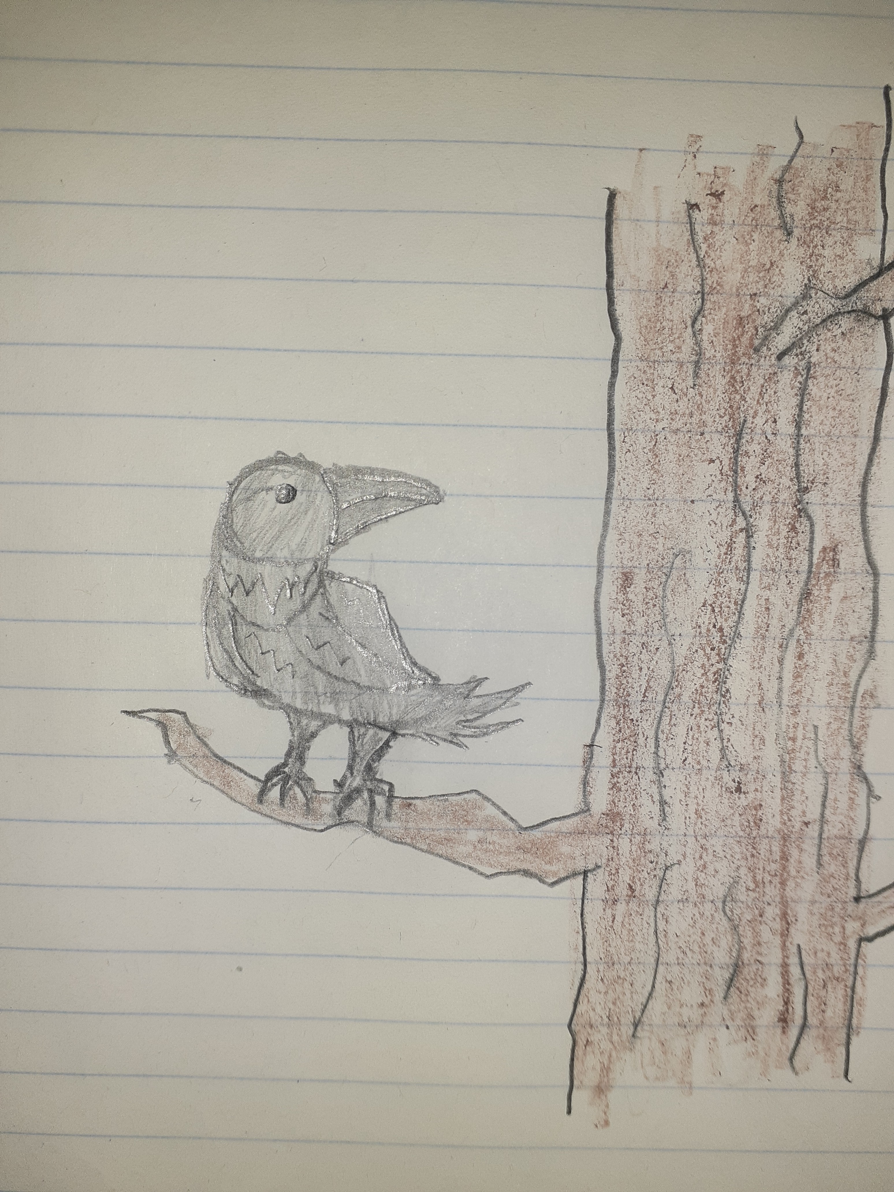Crow on a twig