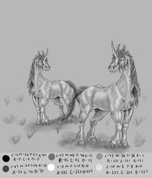 Greyscale Unicorns