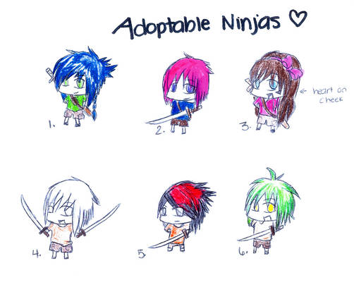 Adoptable Ninjas open