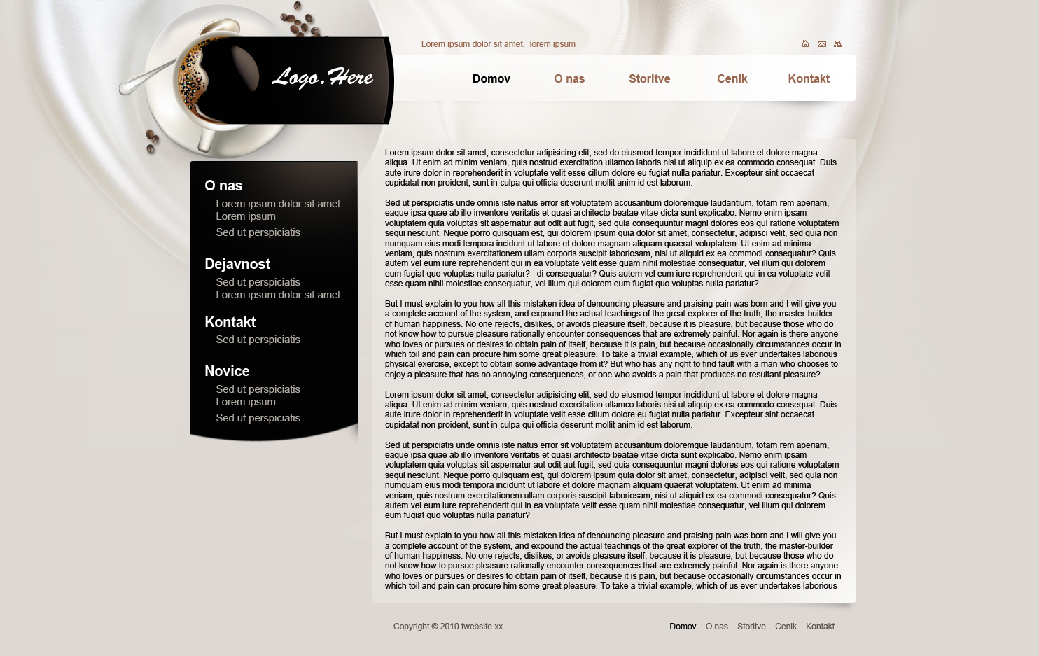 Coffee Website