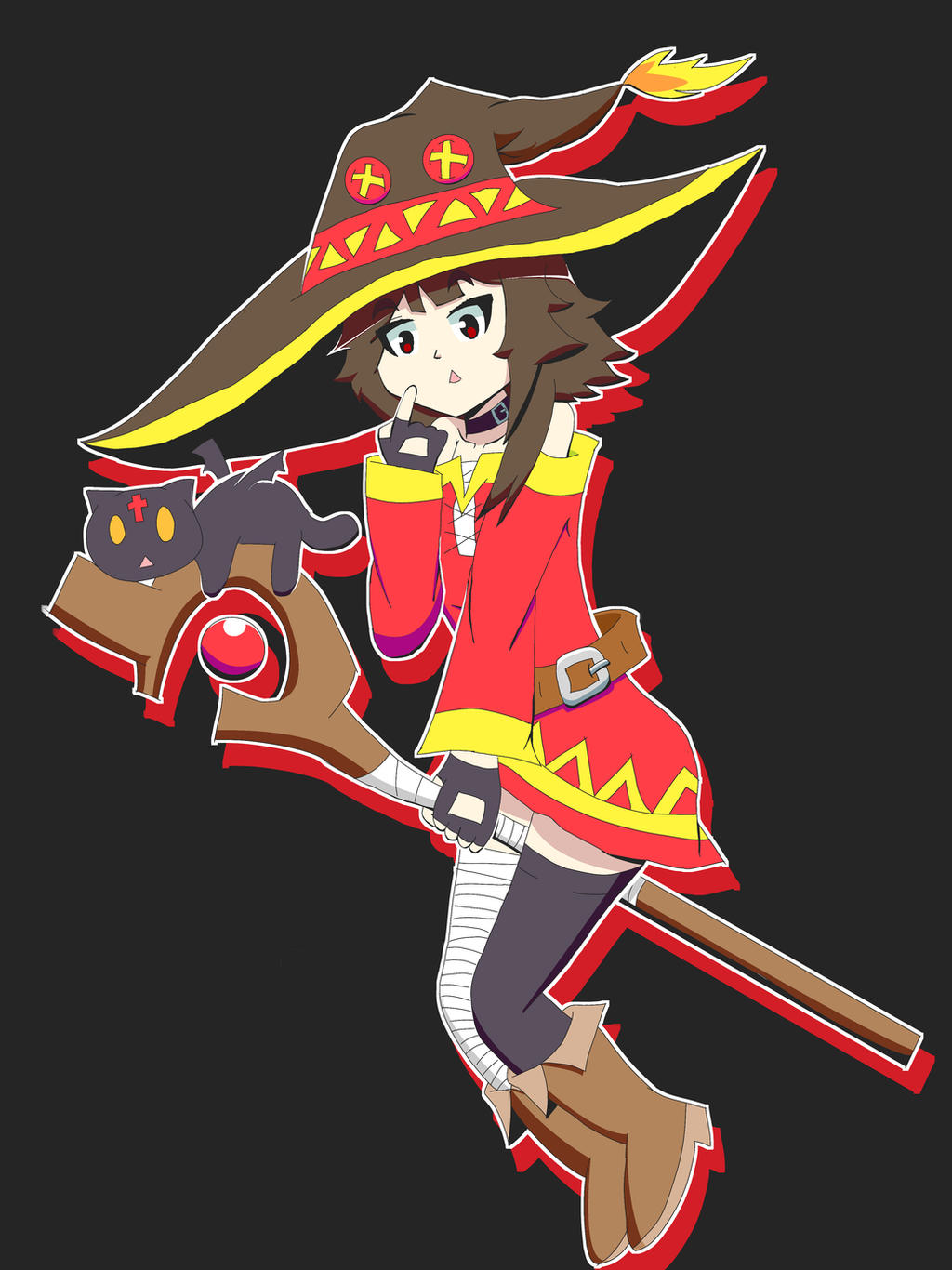 Froot Megumin Megumin Fanart 2 by Nikinightmare-Toons on DeviantArt