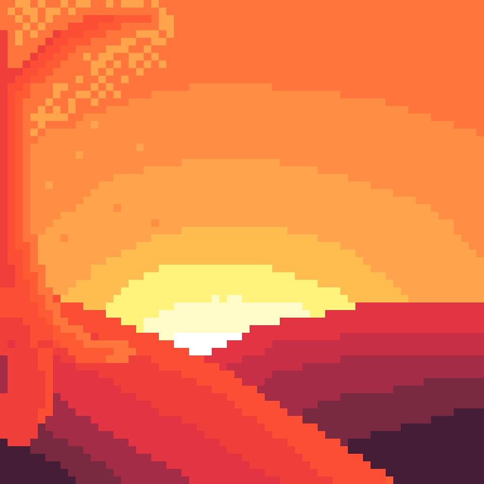 Pixel Sunset by Zenythycal on DeviantArt