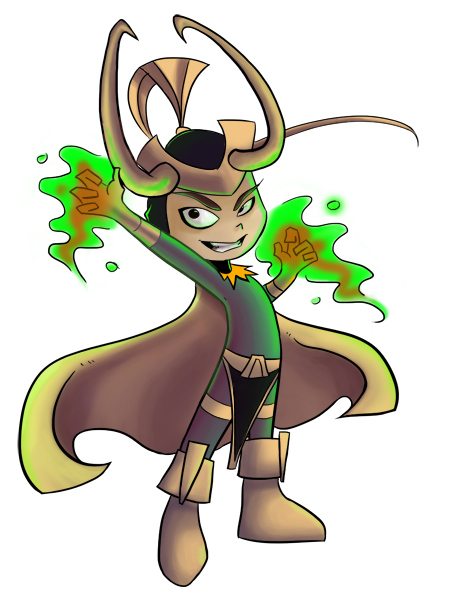 Chibi Loki: Coloured