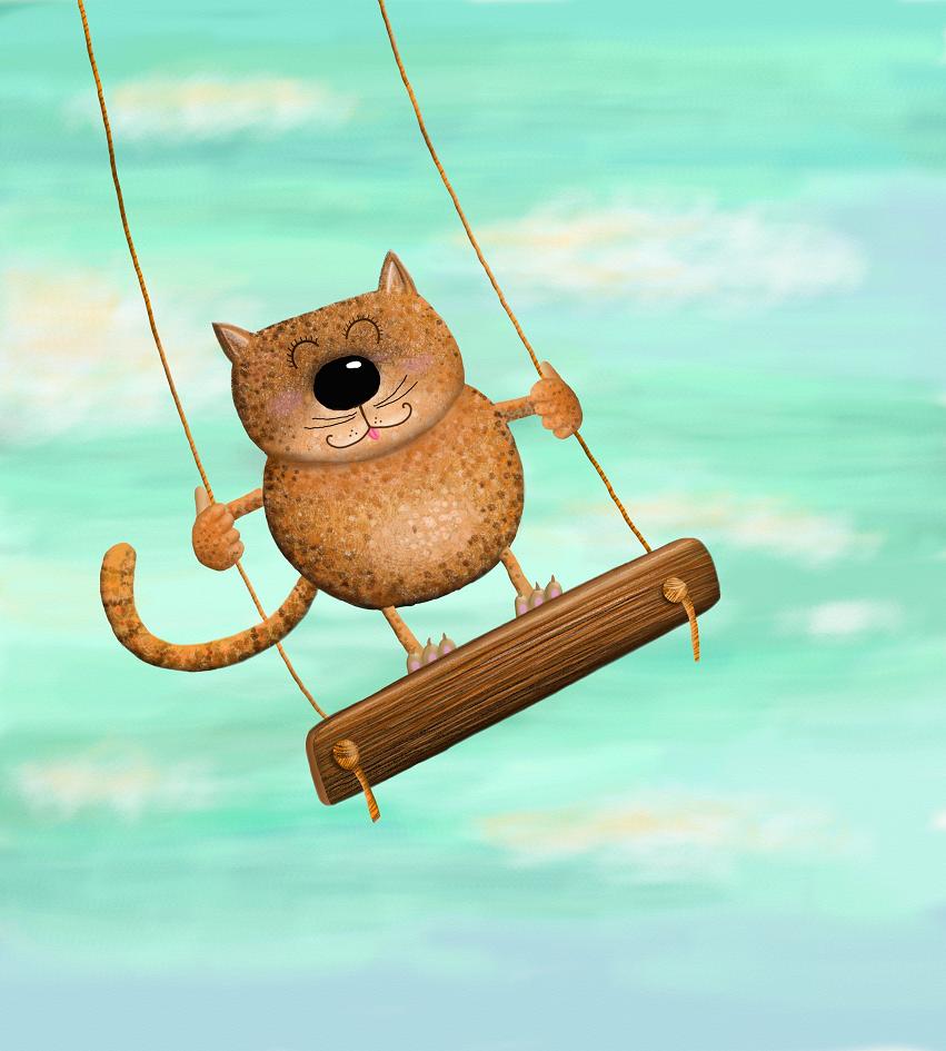 Swinging cat