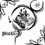Zodiac Sign Tattoo : Pisces