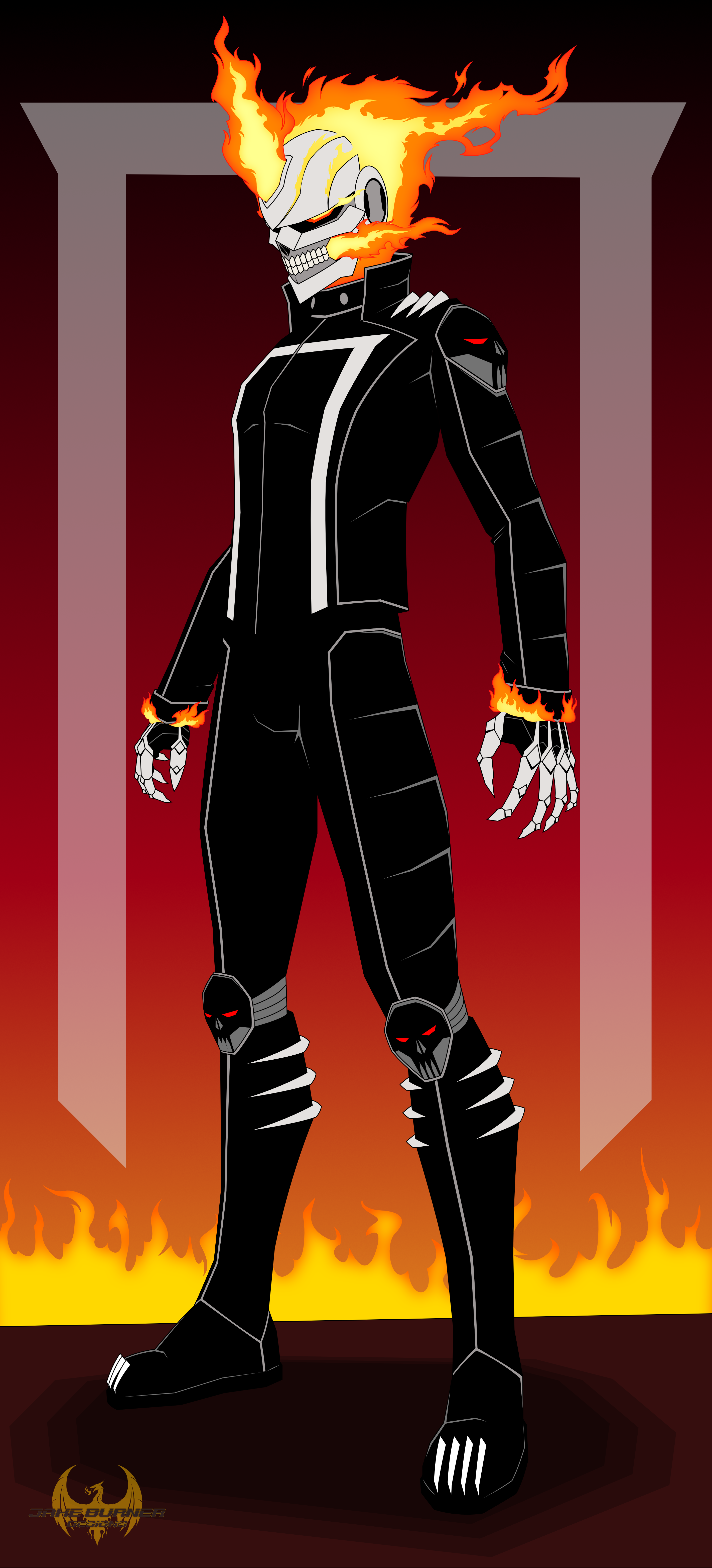 New Ghost Rider Robby Rey's Robbie Reyes: Ghost Rider by JakeBurner on DeviantArt
