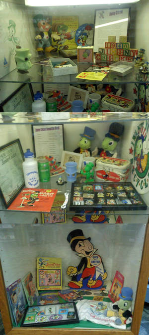 Jiminy Cricket collection Display