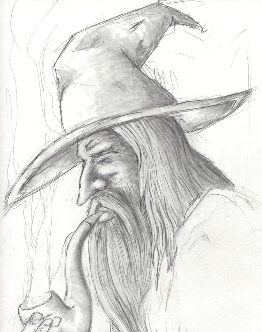 Gandalf the Pencil Drawing by AdaraDrabardi on DeviantArt