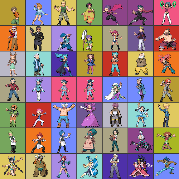 All Pokemon Gym Leaders by Nick-The-Man on DeviantArt