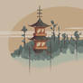 Pagoda - Pixel Art