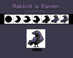 Following the Tutorial: Draw a Raven but in Pixels