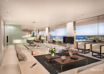 Livingroom with a view - Villa at the seaside