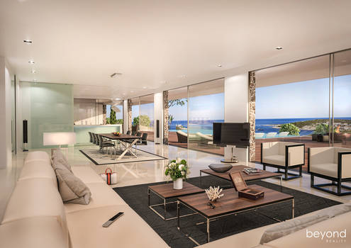 Livingroom with a view - Villa at the seaside