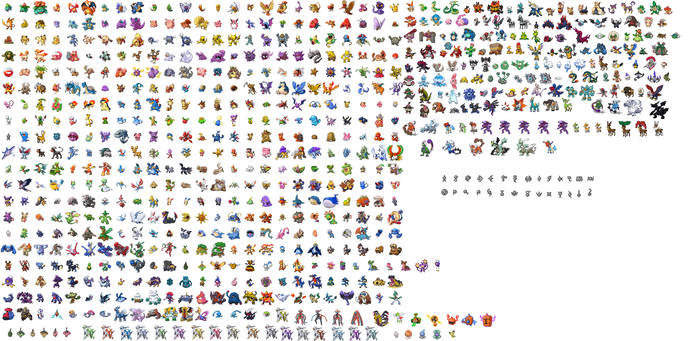 New all pokemon sprite sheet