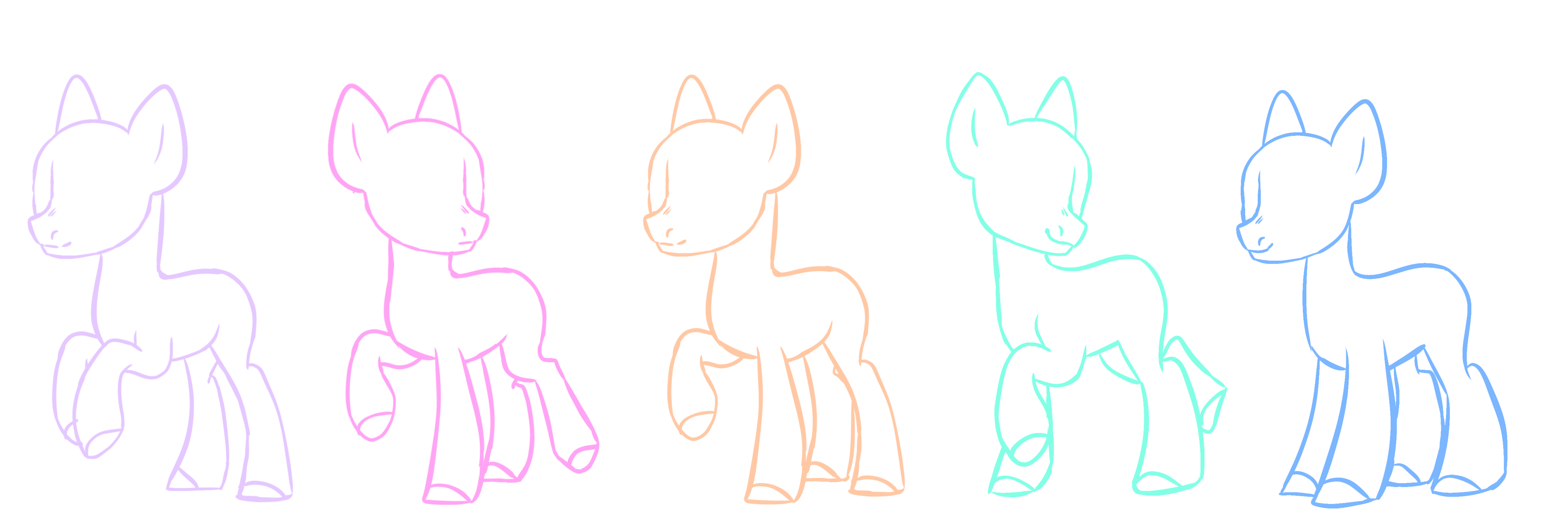 F2U MLP bases! by MelodyOfAngels on DeviantArt