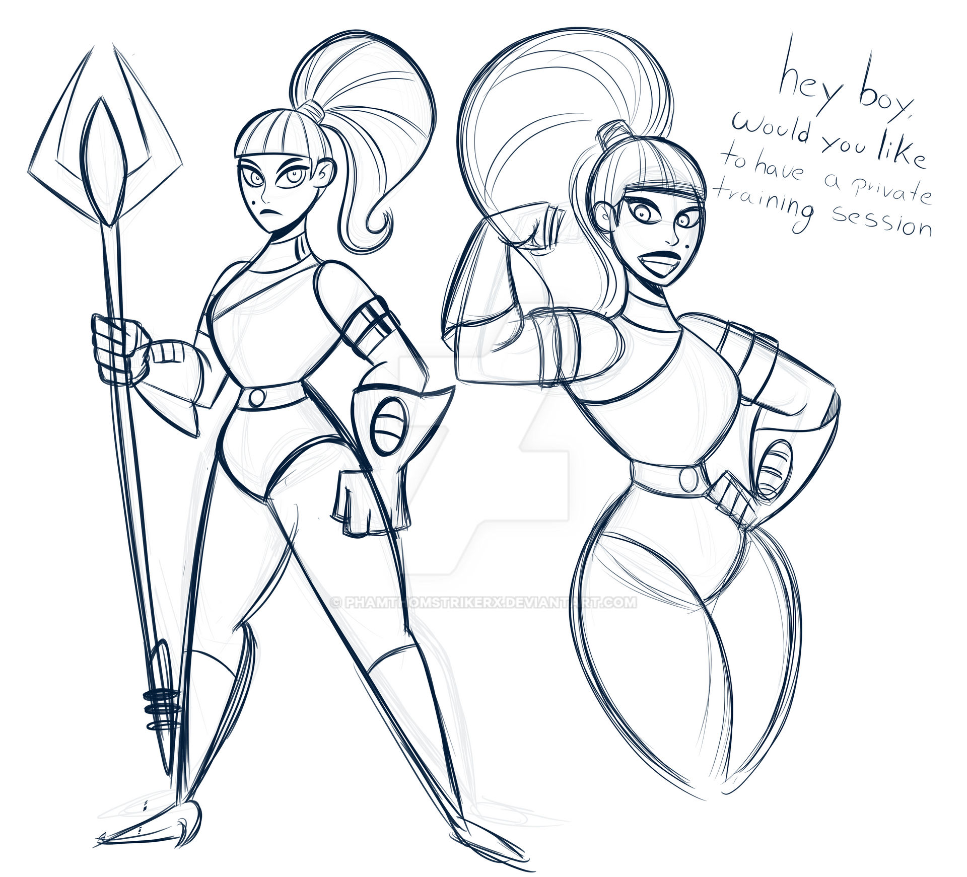 Warmonga Sketch Warmonga fron Kim Possible. by PhamthomStrikerX on DeviantArt