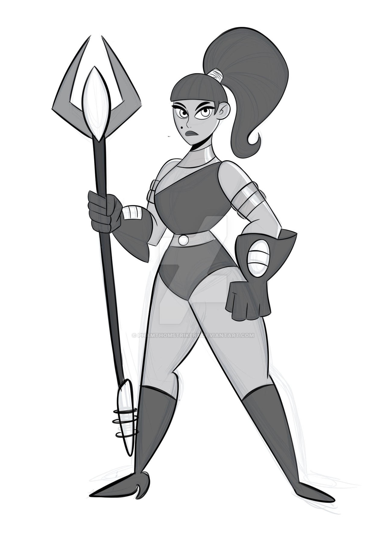 Warmonga Sketch Warmonga from kim posible by PhamthomStrikerX on DeviantArt