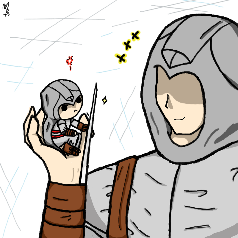 Chibi Altair with Altair