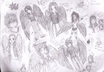 Maximum Ride flock sketch dump