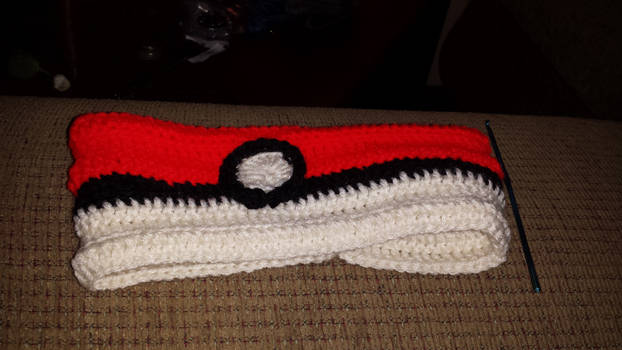 Pokeball Crochet Ear Warmer