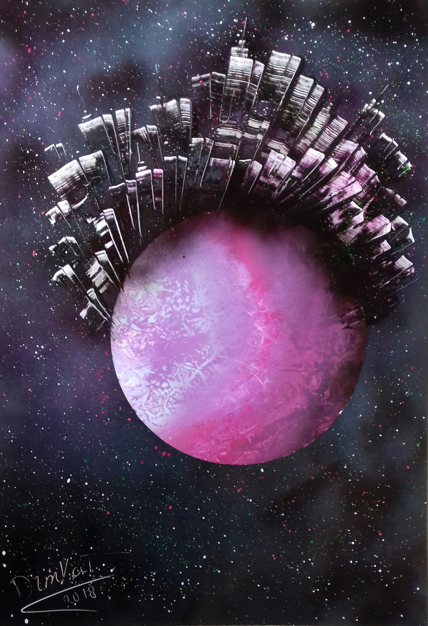 Purple Space Cities Spray Paint Art By Dim Kad By Dim Kad On Deviantart Purple Space Cities Spray Paint Art By Dim Kad By Dim Kad On Deviantart