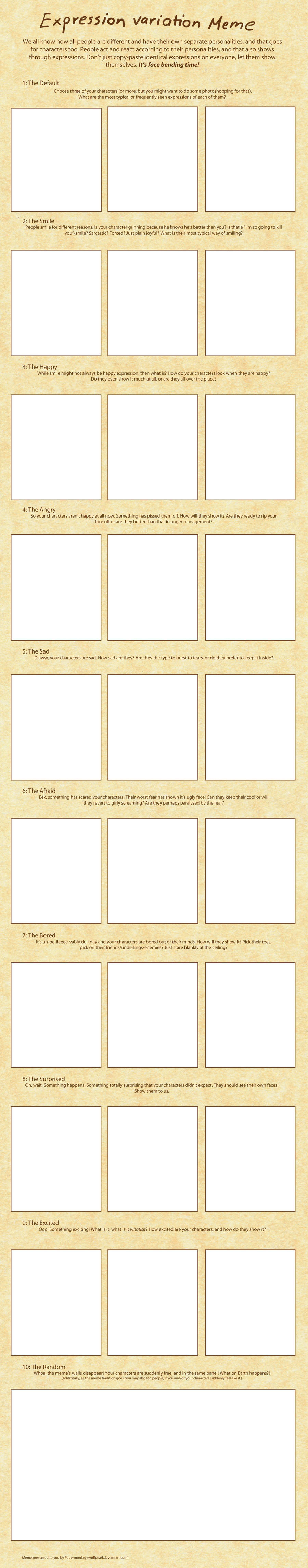 Expression variation meme