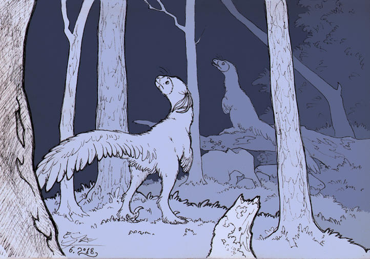 Forest Comic Ink Inked Forest by Paperiapina on DeviantArt
