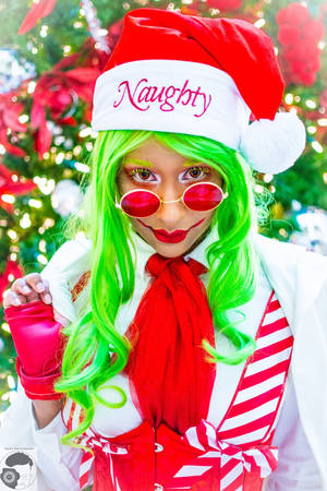 Joker Cosplay: Naughty Christmas by MakeupSiren