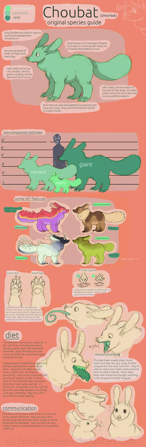 - Choubat Species Reference Sheet -