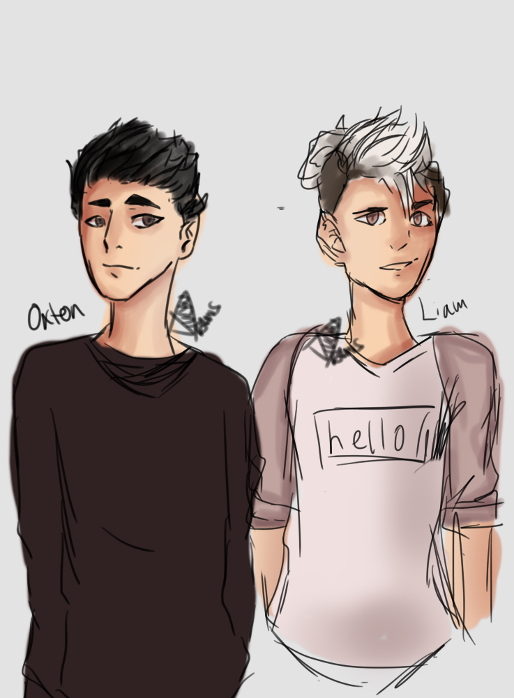 Oxton and Liam (new OCs)