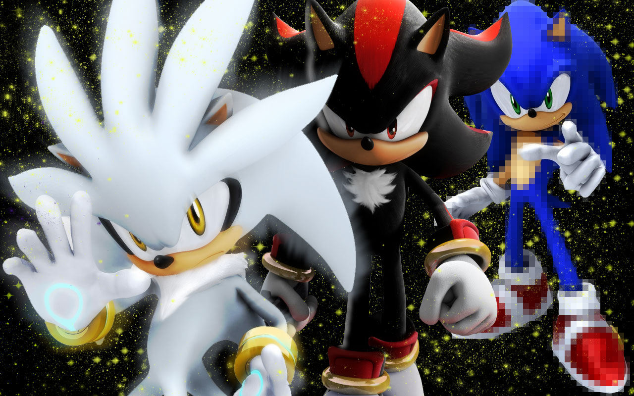 Sonic,Shadow And Silver Wallpaper by SonicTheHedgehogBG on DeviantArt