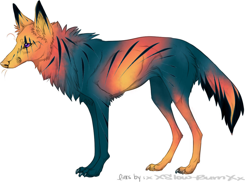 Azure Sunset Adoptable, Fantasy Canine OTA (OPEN)