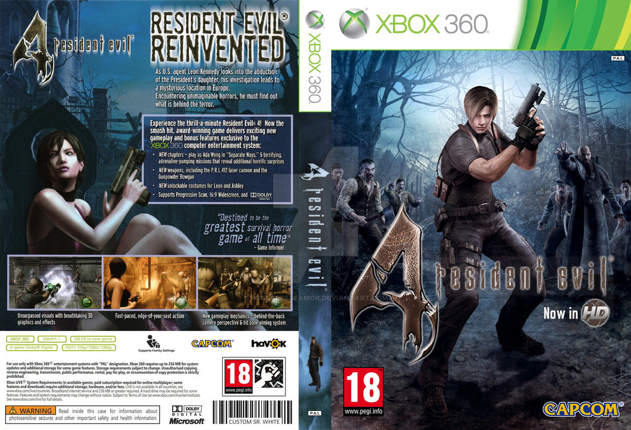 Resident Evil 4 HD custom cover XBOX 360 by postalesdeamor on DeviantArt Resident Evil 4 HD custom cover XBOX 360 by postalesdeamor on DeviantArt