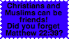 Christians and Muslims