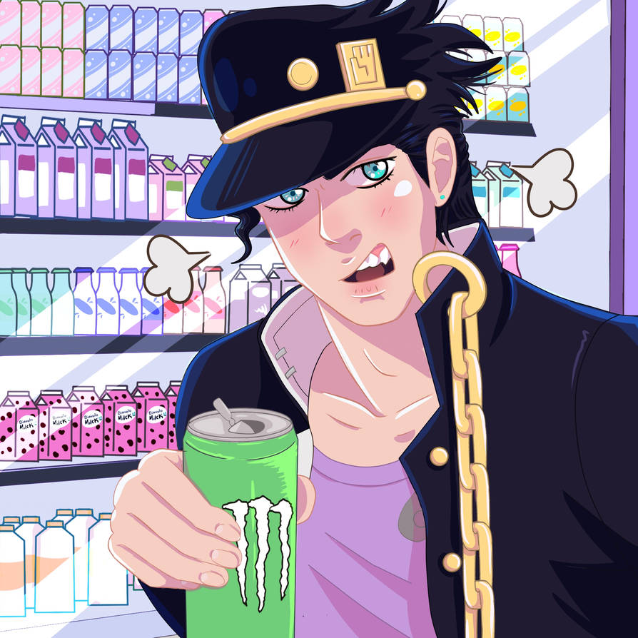 Jotaro Drink Monster By MaguiFlor On DeviantArt jotaro-drink-monster-by-maguiflor-on-deviantart