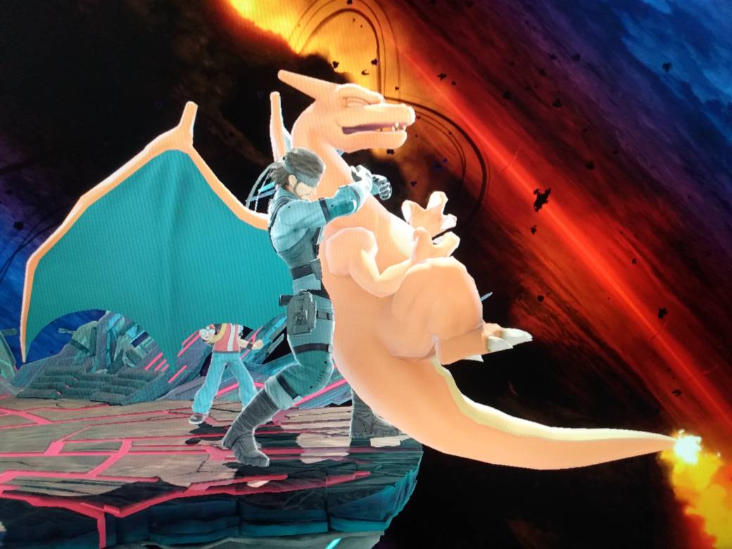 Charizard Scratch Snake down throw on Charizard 1 by zoidzekeleal on DeviantArt